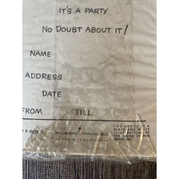 10 Vtg Unused 1950'S Buzza Cardozo Party Birthday Cards Envelopes - Picture 6 of 8